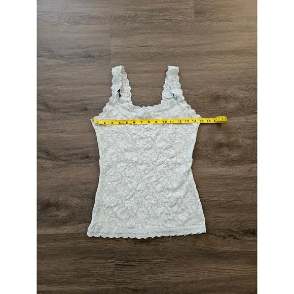 Hanky Panky Women's Light Blue Signature Lace® Classic Cami Size Medium - Picture 7 of 8